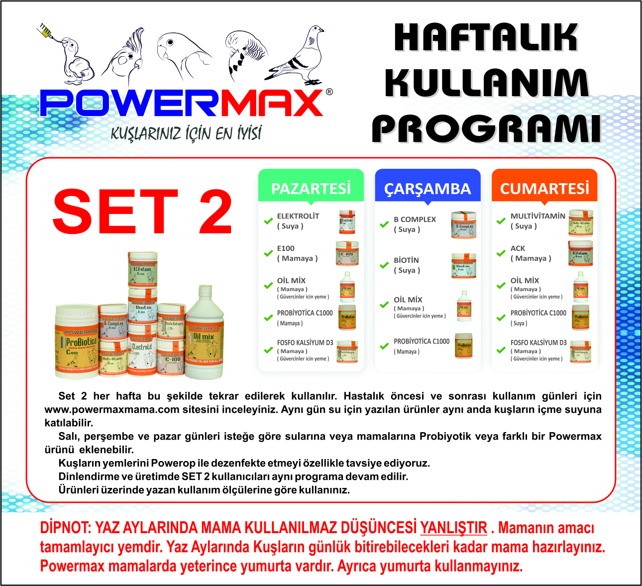 Powermax bakım ve sağlık seti 1